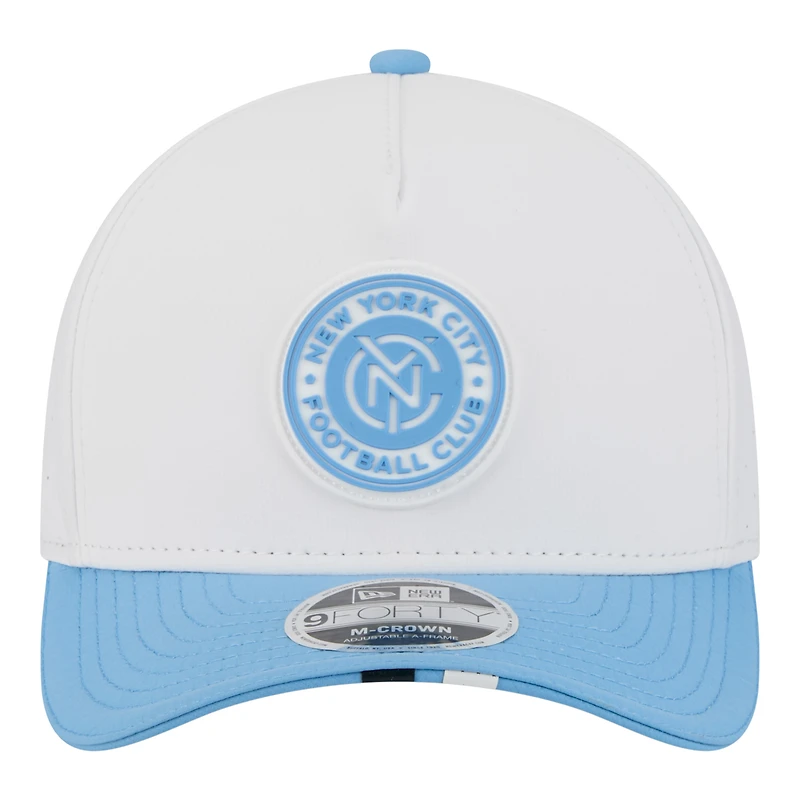 Men's New Era  White New York City FC 2026 MLS Kick Off 9FORTY M-Crown A-Frame Adjustable Hat