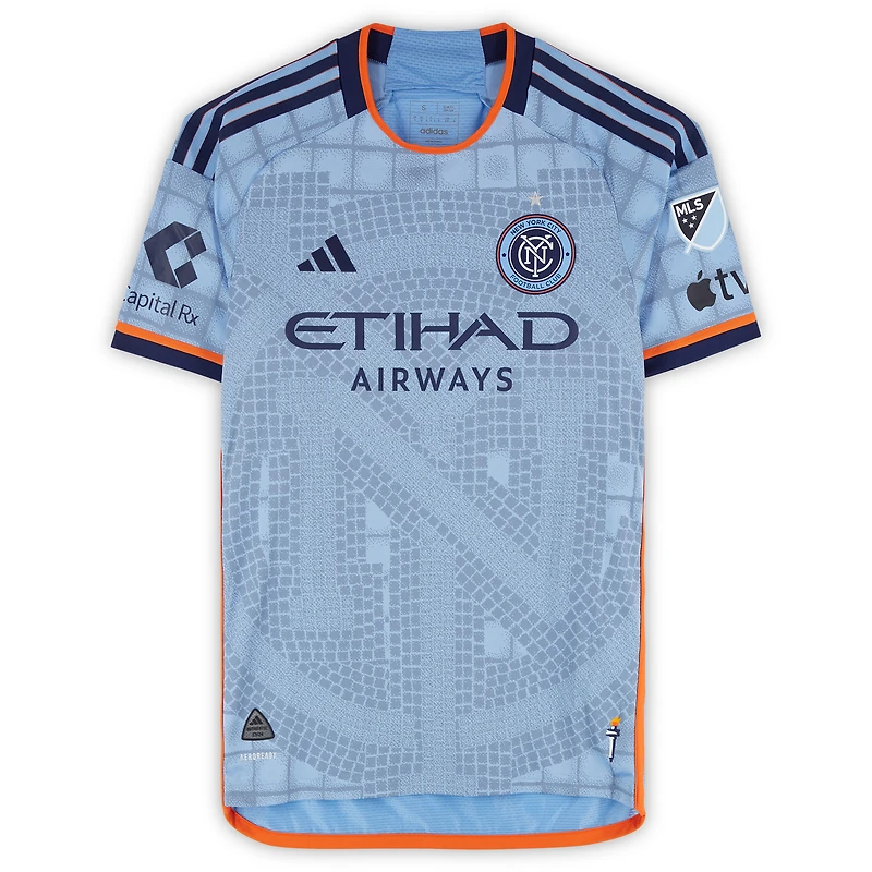 Mitja Ilenič New York City FC Autographed Match-Used #35 Sky Blue adidas Jersey from the 2024 MLS Season - Size S