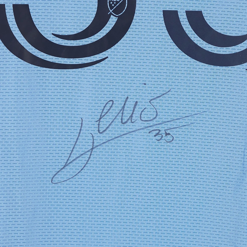 Mitja Ilenič New York City FC Autographed Match-Used #35 Sky Blue adidas Jersey from the 2024 MLS Season - Size S