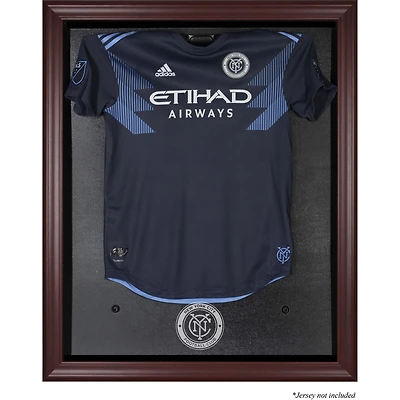New York City FC Framed Mahogany Team Logo Jersey Display Case