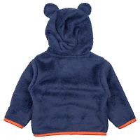 Sweat à capuche zippé en polaire Tie-Breaker Teddy bleu marine du New York City FC pour tout-petits