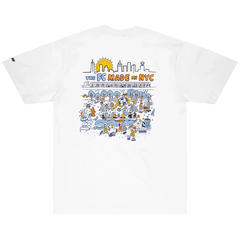 T-shirt unisexe Only NY x NYCFC blanc avec hayon