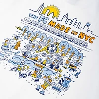 T-shirt unisexe Only NY x NYCFC blanc avec hayon