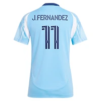 maillot réplique du de joueur Adidas Julian Fernandez bleu clair New York City FC 2025 The Excelsior Kit pour femme