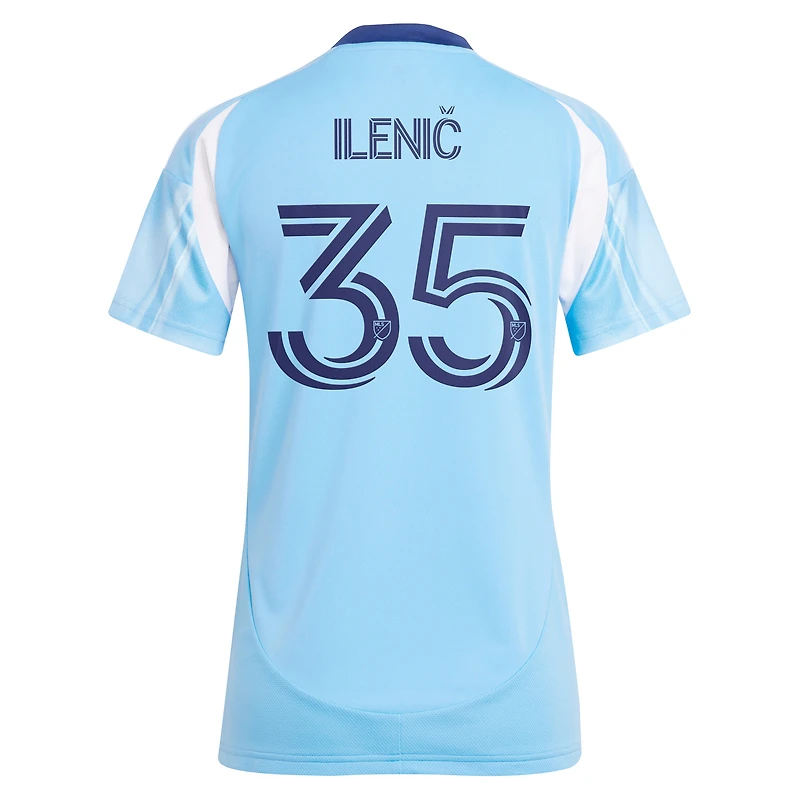 Women's adidas Mitja Ilenič Light Blue New York City FC 2025 The Excelsior Kit Replica Player Jersey