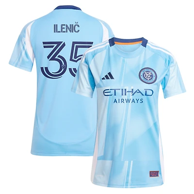 Women's adidas Mitja Ilenič Light Blue New York City FC 2025 The Excelsior Kit Replica Player Jersey