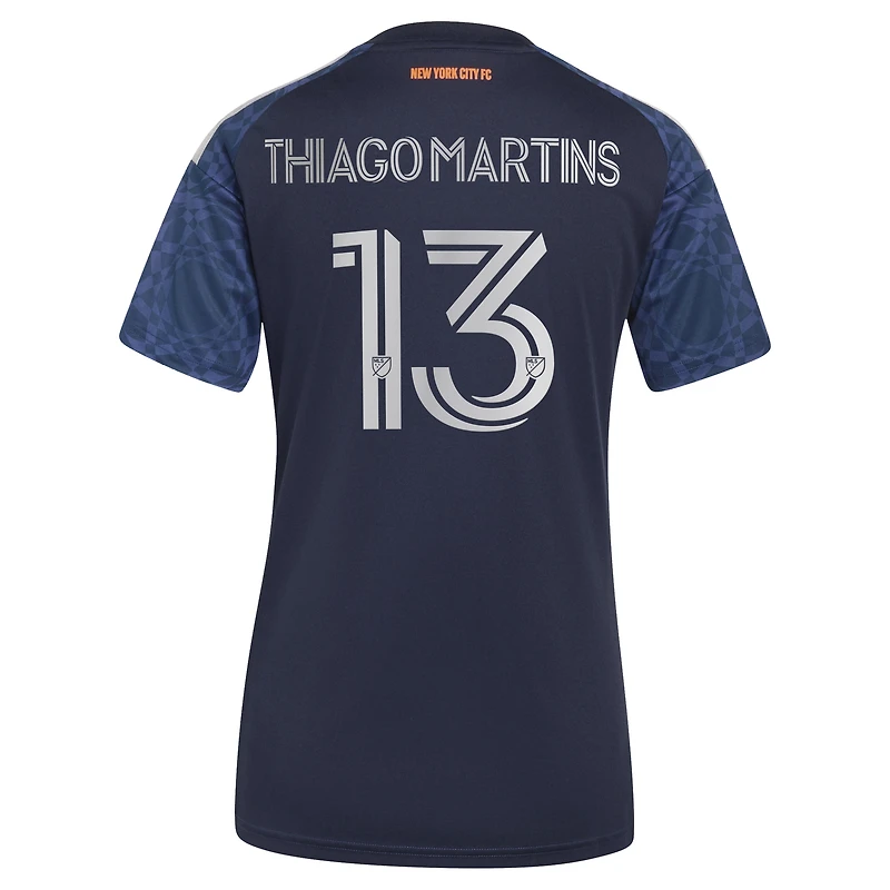 Women's adidas Thiago Martins Blue New York City FC 2026 The All Nations Kit Replica Jersey