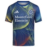 Youth adidas  Blue New York City FC 2025 United We Play AEROREADY Pre-Match Top