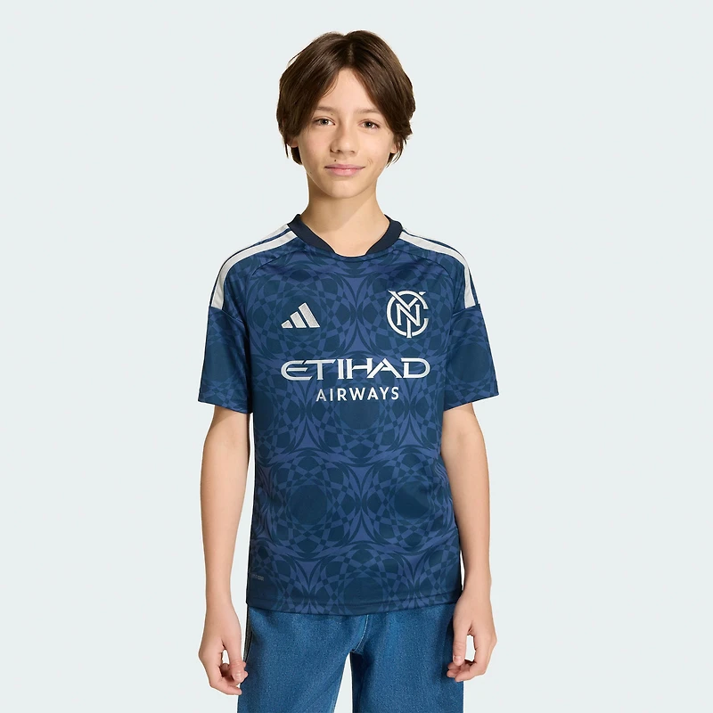 Youth adidas Blue New York City FC 2026 The All Nations Kit Replica Jersey