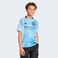 Maillot réplique du kit Excelsior New York City FC 2025 bleu clair pour jeunes adidas