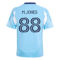 Maillot de joueur unisexe Adidas Malachi Jones bleu clair New York City FC 2025 The Excelsior Kit Replica
