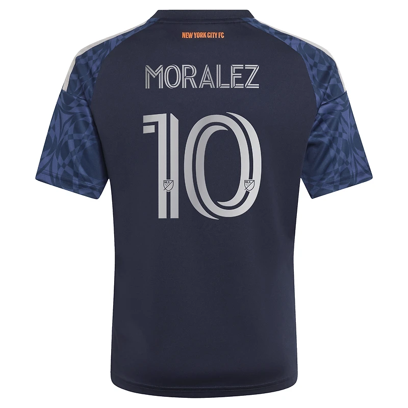 Youth adidas Maximiliano Moralez Blue New York City FC 2026 The All Nations Kit Replica Jersey