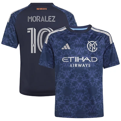 Youth adidas Maximiliano Moralez Blue New York City FC 2026 The All Nations Kit Replica Jersey