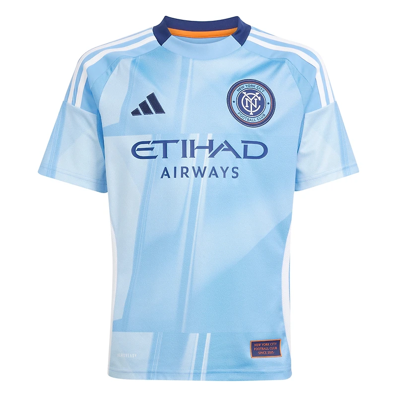 Youth adidas Maximiliano Moralez Light Blue New York City FC 2025 The Excelsior Kit Replica Player Jersey