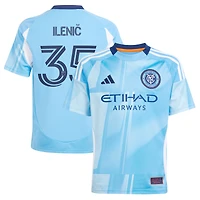 Youth adidas Mitja Ilenič Light Blue New York City FC 2025 The Excelsior Kit Replica Player Jersey