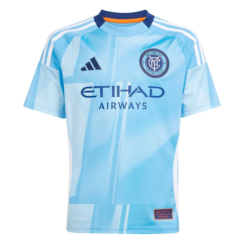 Youth adidas Mitja Ilenič Light Blue New York City FC 2025 The Excelsior Kit Replica Player Jersey