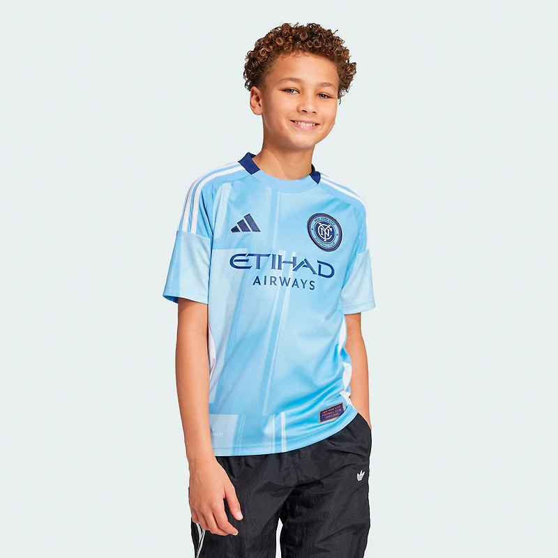Youth adidas Mitja Ilenič Light Blue New York City FC 2025 The Excelsior Kit Replica Player Jersey