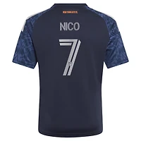 Youth adidas Nicolás Fernández Mercau Blue New York City FC 2026 The All Nations Kit Replica Jersey