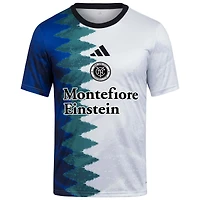 Haut d'avant-match adidas New York City FC 2025 Gaming AEROREADY blanc pour jeunes