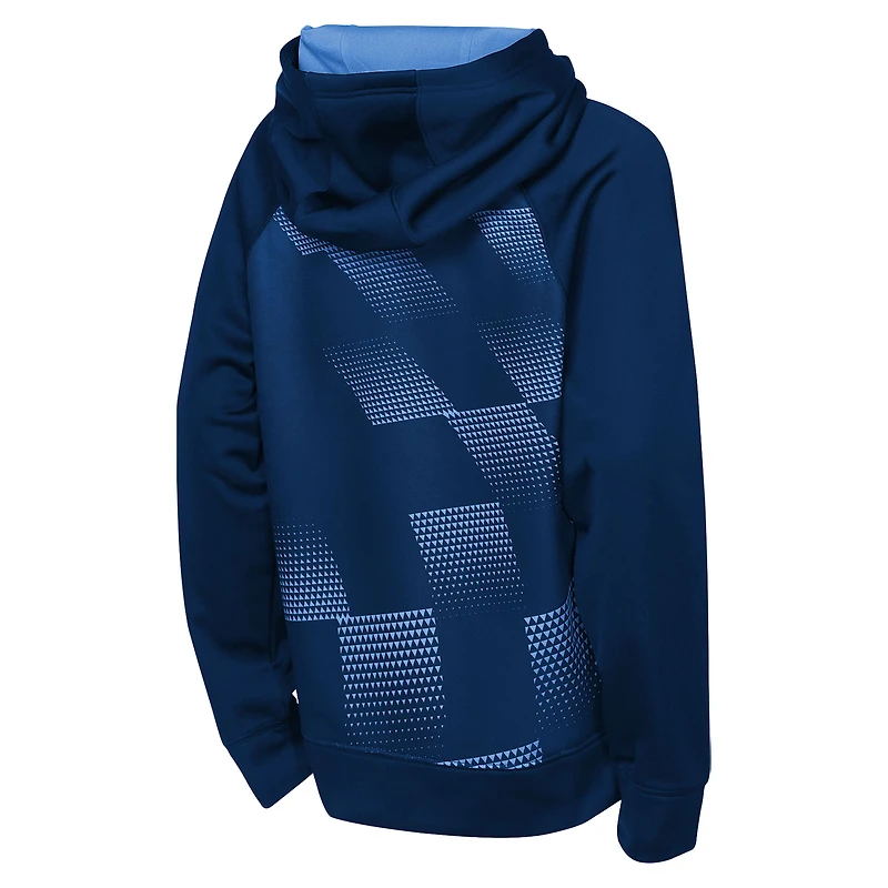 Sweat à capuche polaire bleu marine Outerstuff pour jeunes, modèle Striker du New York City FC