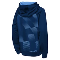 Sweat à capuche polaire bleu marine Outerstuff pour jeunes, modèle Striker du New York City FC