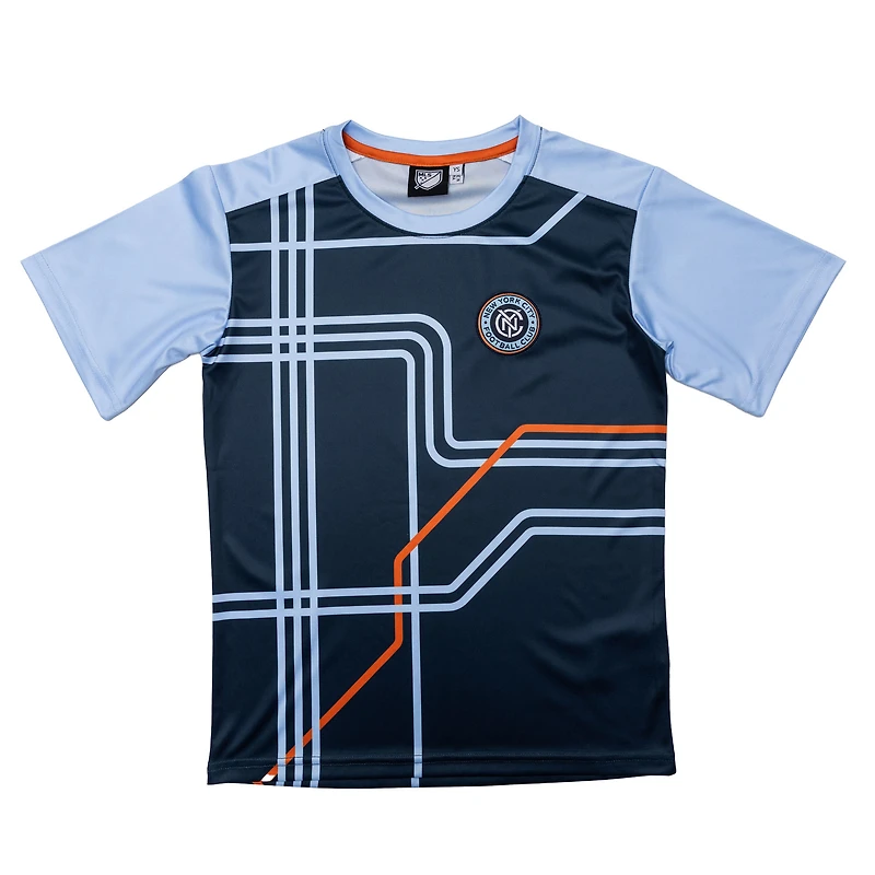Youth Sport Design Sweden Navy New York City FC Club T-Shirt