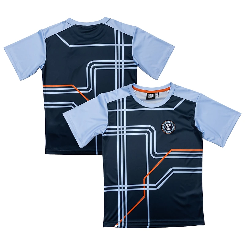 Youth Sport Design Sweden Navy New York City FC Club T-Shirt