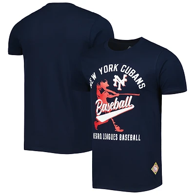 T-shirt pour homme bleu marine New York Cubans style doux