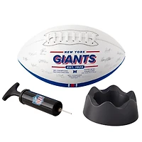 Ballon de football à signature autographe des Giants de New York