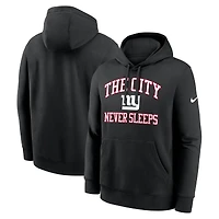 Sweat à capuche en polaire Nike Black New York Giants The City Never Sleeps Club