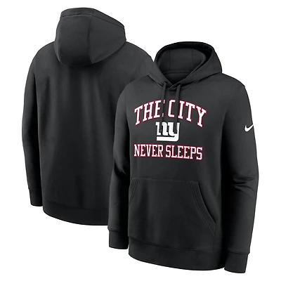 Nike Black New York Giants The City Never Sleeps Club Fleece Hoodie