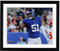 Abdul Carter New York Giants Autographed 16" x 20" Darth Vader Celebration Photograph with "Darth Vader" Inscription
