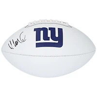 Ballon de football Franklin White Panel autographié par Abdul Carter, New York Giants