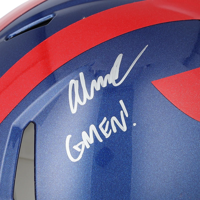 Abdul Carter New York Giants Autographed Riddell 2024 Alternate Speed Authentic Helmet with "GMEN!" Inscription 