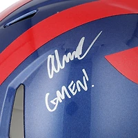 Abdul Carter New York Giants Autographed Riddell 2024 Alternate Speed Authentic Helmet with "GMEN!" Inscription 