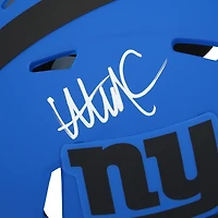 Casque Riddell Rave Speed Mini autographié par Abdul Carter des New York Giants
