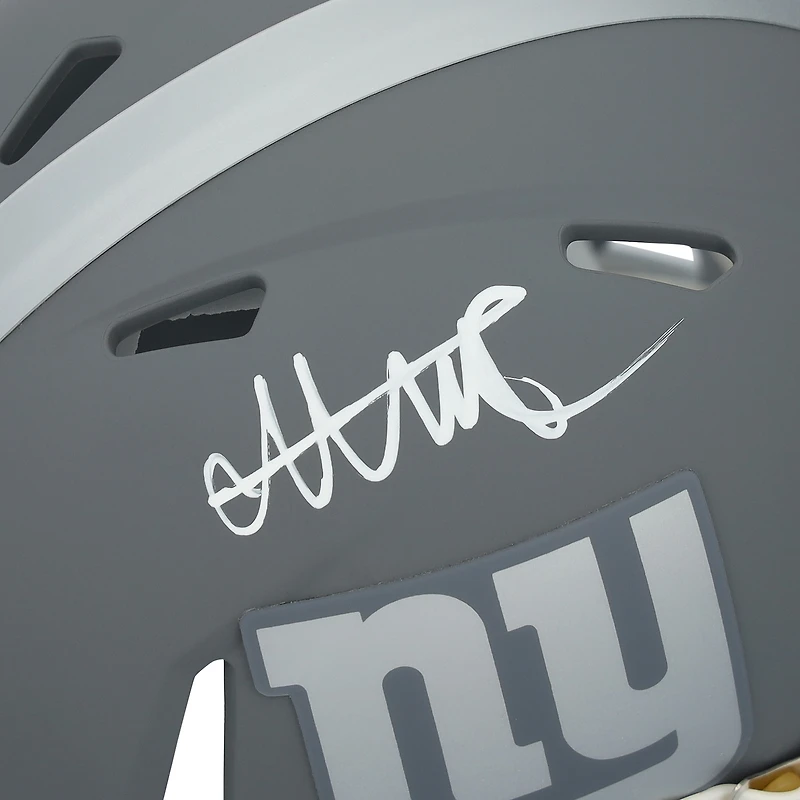 Casque Riddell Slate Speed Mini autographié par Abdul Carter des New York Giants