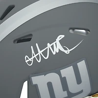 Casque Riddell Slate Speed Mini autographié par Abdul Carter des New York Giants