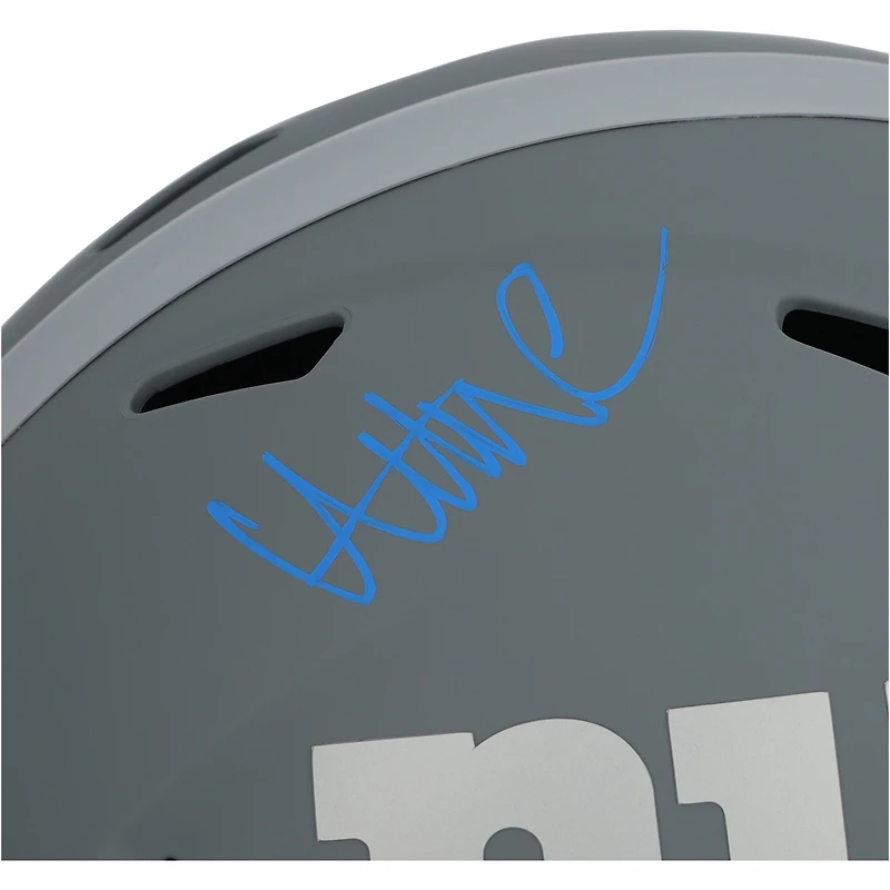 Réplique du casque Riddell Slate Speed autographié par Abdul Carter des New York Giants