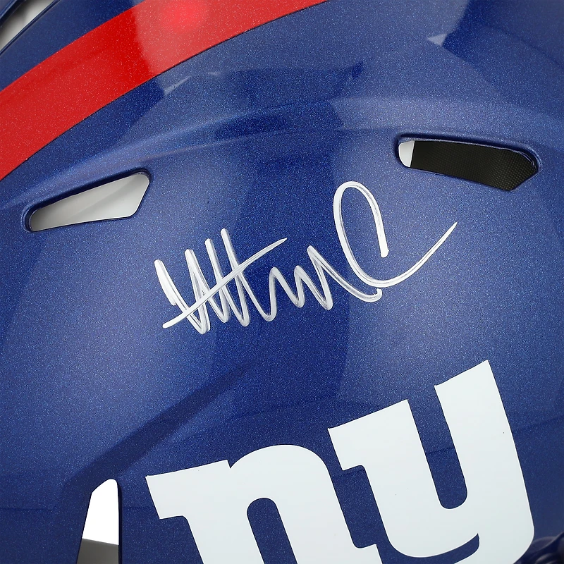 Casque Riddell Speed authentique autographié par Abdul Carter des New York Giants