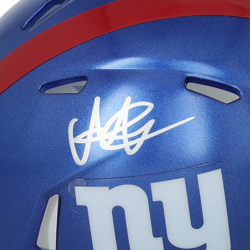 Casque Riddell Speed Mini autographié par Abdul Carter des New York Giants
