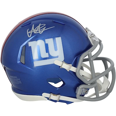 Casque Riddell Speed Mini autographié par Abdul Carter des New York Giants