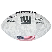 Ballon de football Wilson 2024 autographié par Abdul Carter des New York Giants