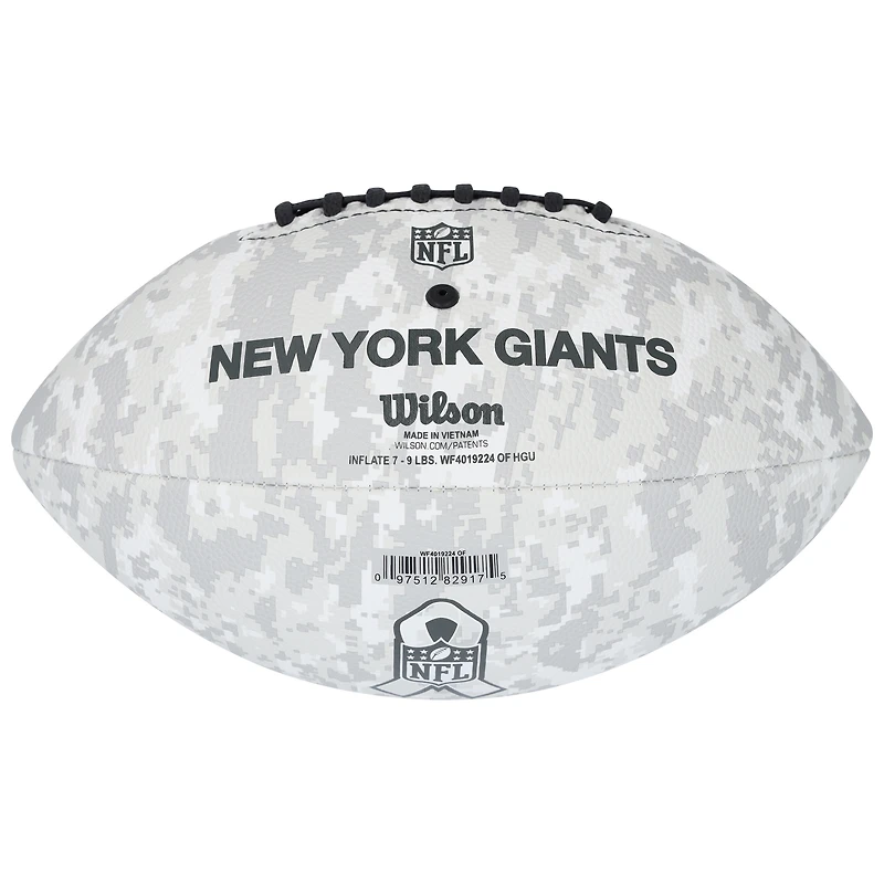 Ballon de football Wilson 2024 autographié par Abdul Carter des New York Giants