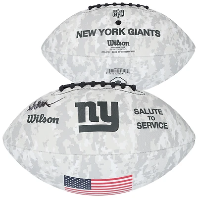 Abdul Carter New York Giants Autographed Wilson 2024 Salute To Service Football 