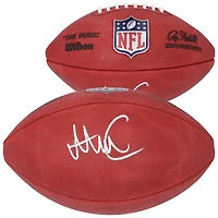 Ballon de football Wilson Duke en couleur autographié par Abdul Carter des New York Giants