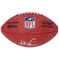 Ballon de football Wilson Duke en couleur autographié par Abdul Carter des New York Giants