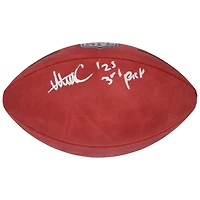 Ballon de football Wilson Duke en couleur autographié par Abdul Carter des New York Giants avec l'inscription « 25 3rd Pick »