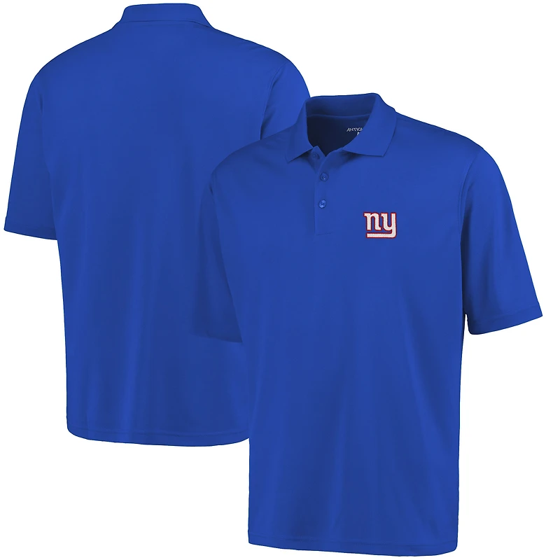 Polo piqué Xtra-Lite des Giants de New York d'Antigua - Bleu roi