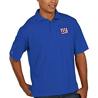 Polo piqué Xtra-Lite des Giants de New York d'Antigua - Bleu roi